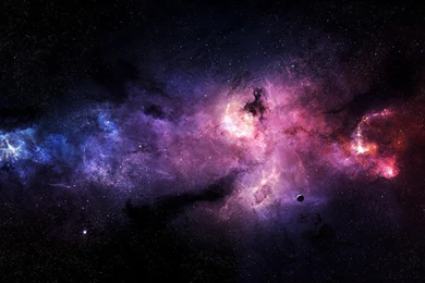 Download Pink And Purple Stars In Space HD Wallpapers