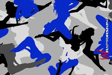 Sexy Girl Silhouette Camo Blue   Decal Style Vinyl Skin (fits ...