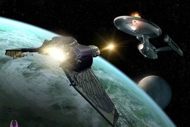 Wallpapers Ncc Enterprise A And Klingon Bird Of Prey 1280x1024 ...