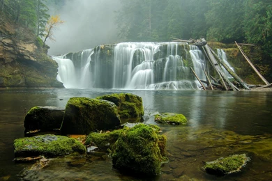 Waterfalls Washington Gifford Pinchot Waterfall River Forest Free ...