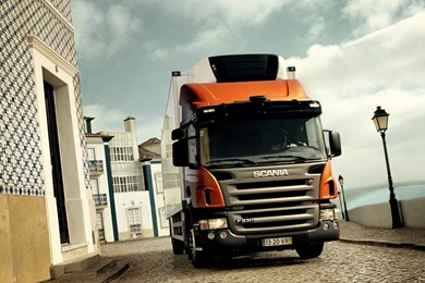 Orange Scania Truck Wallpapers HD