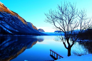 Incredible Winter Lake >> HD Wallpaper, Get It Now!