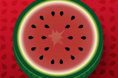 Half Watermelon Backgrounds Vector