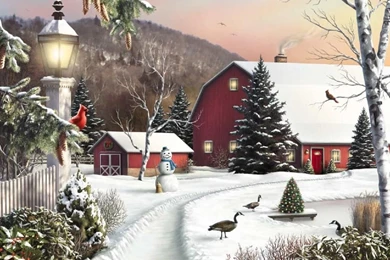 Drawing & Painting: Scenic Winter, Picture Nr. 40757