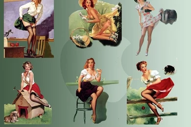 Free Wallpapers Vintage Pin Up Girl