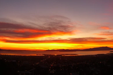 Venice Beach Sunset Panorama