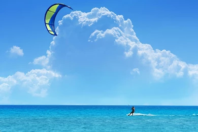 Kitesurfing Sea Sports Wallpapers HD Download For Desktop