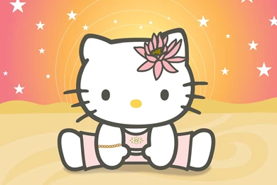 Hello Kitty Yoga Cutie Wide Wallpapers