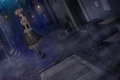 Wallpapers Kuroneko Alleyway Aiyoku No Eustia Dark Eris Floralia ...