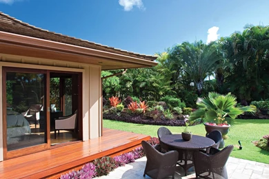 Exterior And Tropical Garden Of Contemporary Home In Kauai Hawaii ...