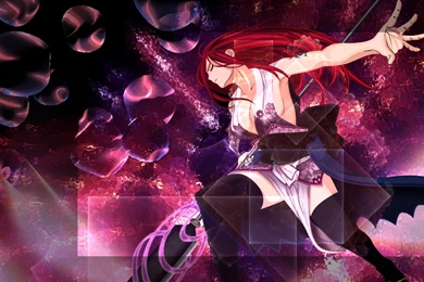 Wallpapers Fairy Tail Erza Scarlett Jellal Fernandes Wiki 1366x768 ...