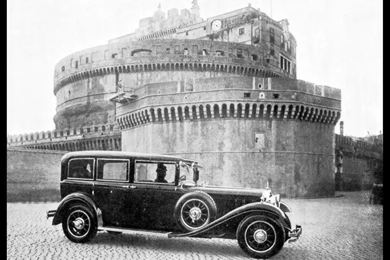 1930 Mercedes Benz Nurburg 460 Popemobile   Castel Sant Angelo ...