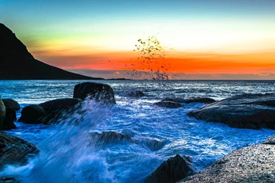 Sea Spray Surf Sunset