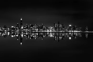 Chicago, Skyline, Black, And, White, Wallpaper, High Resolution ...