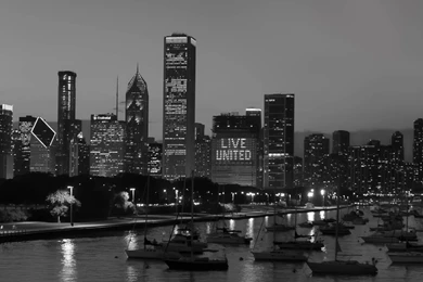 Chicago Black And White 1080p Wallpapers