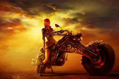 The Girl On A Motorcycle Steampunk Wallpapers And Images ...