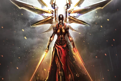 Download Steampunk Girl Weapon Sparks Fantasy Wallpapers In Res ...