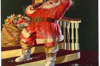 COCA COLA SANTA 4 WALLPAPER   (