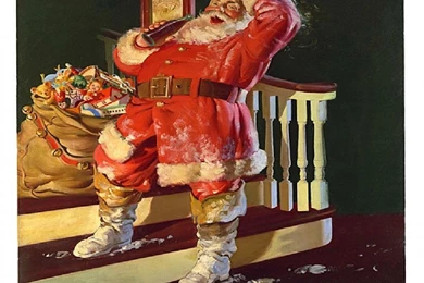 COCA COLA SANTA 4 WALLPAPER   (