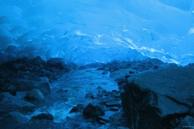Deep Blue Ice Cave Wallpapers For Samsung Galaxy Tab