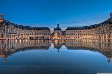 Place De La Bourse In Bordeaux, France HD Desktop Wallpapers : High ...