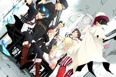 Flames Cats Group Anime Anime Boys Ao No Exorcist Rin Okumura ...