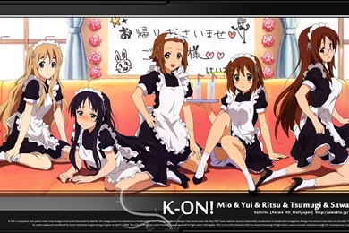 Wallpapers Itachi The K On Anime Titled Group Maid Outfits ...