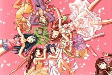 Love Hina Group WallLove Hina Wallpapers