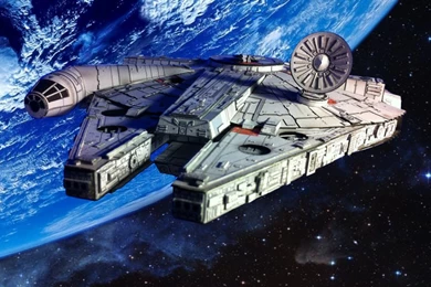 Papercraft Millennium Falcon With Backgrounds By Ohnhai On DeviantArt