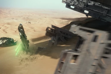 STAR WARS: THE FORCE AWAKENS   2 Millennium Falcon Images Worthy ...