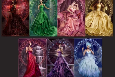 Wrath Envy Lust Seven Deadly Sins Sloth Gluttony