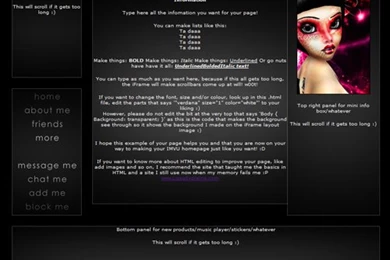 RoxieRockette's Free IMVU DIV & IFrame Layouts