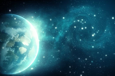 Blue Galaxy HD Desktop Wallpapers : High Definition : Fullscreen ...