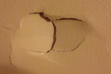 Climbed The Wall At My Cousins House And Broke The Wall. It Made A ...