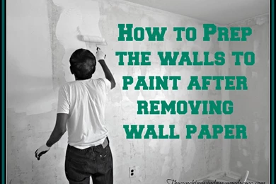 Wall Prep After Wall Paper Removal