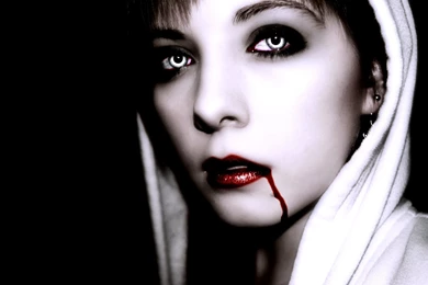 Vampire Katlin With Red Lips Wallpapers From Vampire Wallpapers