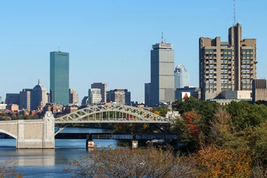 Architecture Bridges Boston BosWash Cities City Night Skyline USA ...