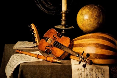 Vintage Musical Instruments Free Desktop Backgrounds And Wallpapers