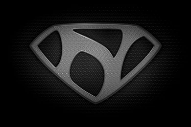 The Letter N In The Style Of “Man Of Steel” – Black And White ...