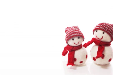Christmas Snowman Couple Wallpapers HD, HD Desktop Wallpapers