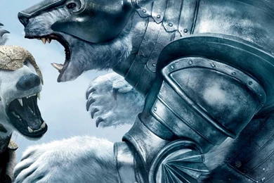 Download Wallpapers 3840x1200 The Golden Compass, Battle, Bears ...