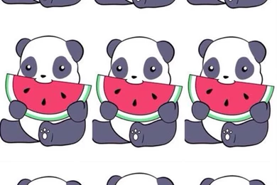 Fondo De Sandias Y Pandas