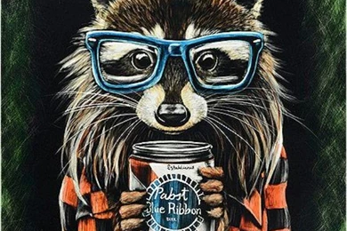 Hipster Raccoon "PBR"