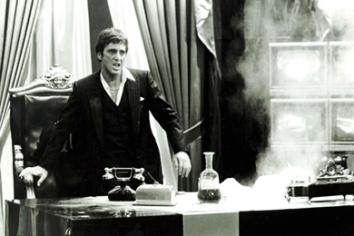 Scarface Al Pacino Bw