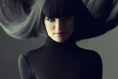 Brunette With Fringe Hairstyle HD Desktop Wallpapers : Widescreen ...