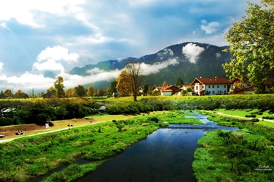 Village Scenery, Nature, Walls, 1920x1200 HD Wallpapers And FREE ...