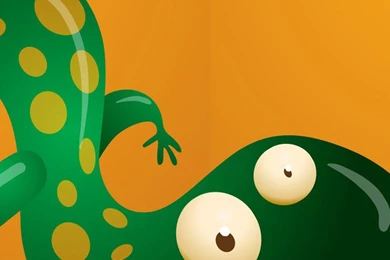 Cartoon Lizard iPhone 7 Wallpapers