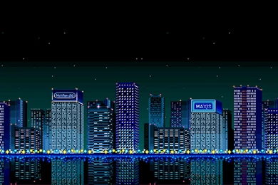 Super NES SimCity Wallpapers For Your Desktop // PoisonMushroom.Org