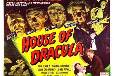 House Of Dracula Ii   Vintage 1940s Movie Posters Wallpapers Image