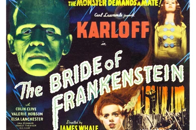 Bride Of Frankenstein Landscape 2   Vintage 1930s Movie Posters ...